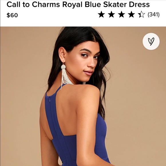 Lulu’s Royal Blue Dress - Picture 2 of 7